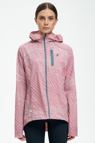 Куртка Bivium &quot;Рельеф&quot; жен. розовый-белый