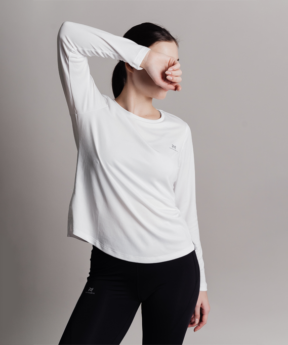 Футболка Nordski Run White W с длинным рукавом NSW453001 в Мурманске