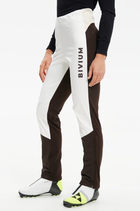 Брюки разминочные Bivium &quot;Баланс 2.0&quot; жен. молочный_кофейный