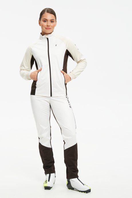 Брюки разминочные Bivium &quot;Баланс 2.0&quot; жен. молочный_кофейный