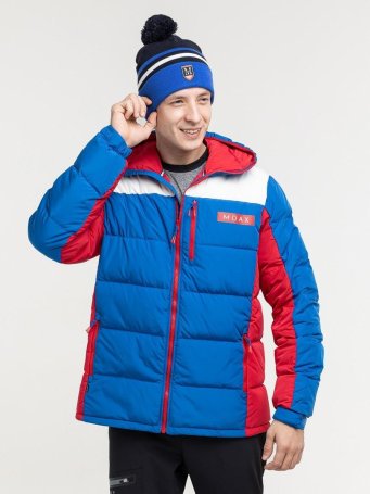 Куртка пуховая MOAX Club Team муж. MX314231/72100 синий/белый