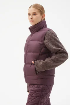 Жилет пуховой Bivium д/ жен. &quot;Unlim&quot; сливовый