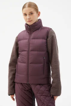 Жилет пуховой Bivium д/ жен. &quot;Unlim&quot; сливовый