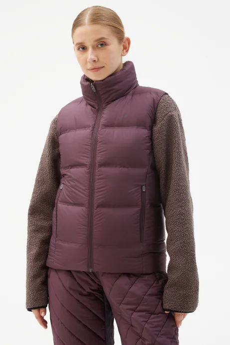 Жилет пуховой Bivium д/ жен. &quot;Unlim&quot; сливовый