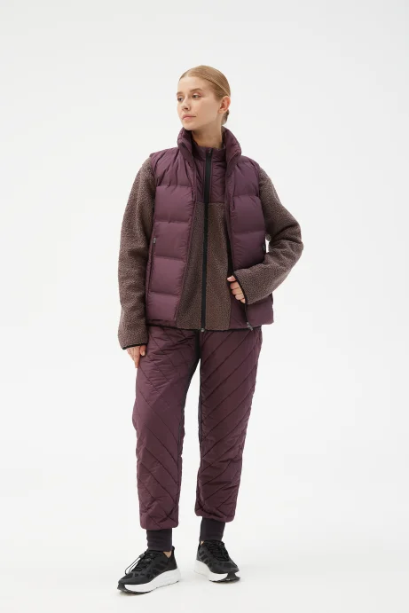 Жилет пуховой Bivium д/ жен. &quot;Unlim&quot; сливовый