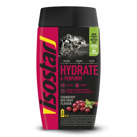 Напиток ISOSTAR Hydrate & Perform Клюква Antioxidants 400гр