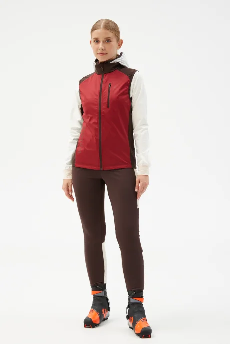 Жилет Bivium &quot;Пик 2.0&quot; жен. бордовый_кофейный