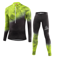 Гоночный костюм LOFFLER WC black/light green EL26289-993