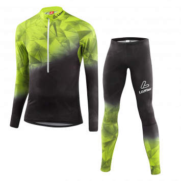 Гоночный костюм LOFFLER WC black/light green EL26289-993