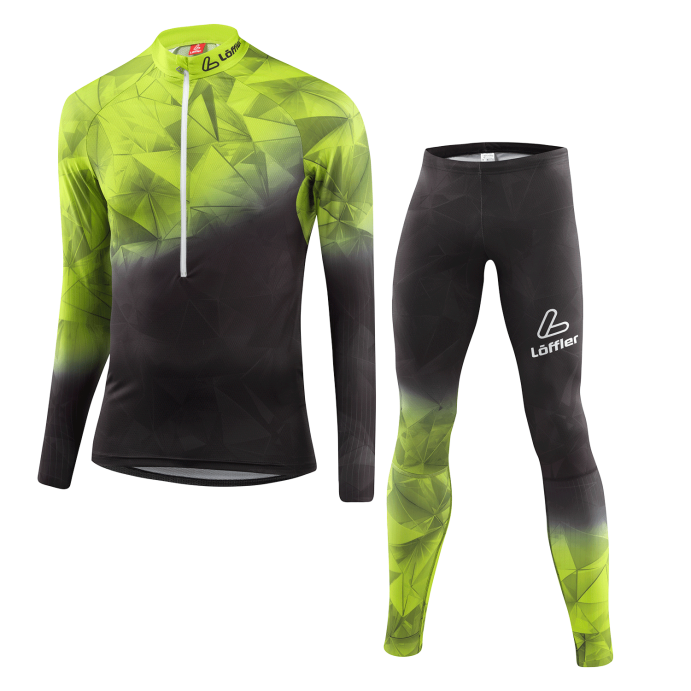 Гоночный костюм LOFFLER WC black/light green EL26289-993