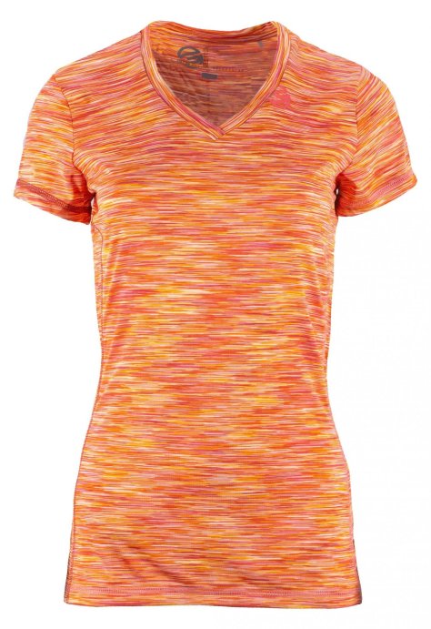 Футболка GTS V-Neck functional жен. 22 коралловый