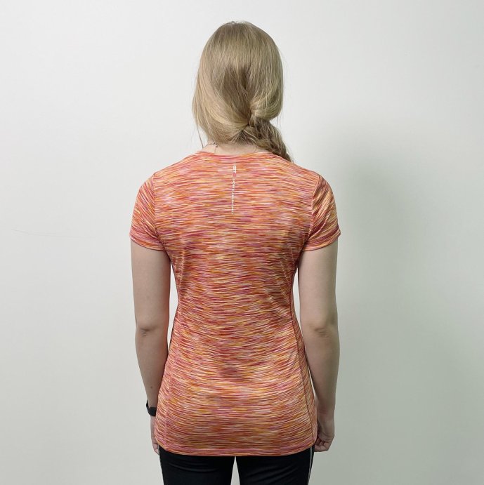 Футболка GTS V-Neck functional жен. 22 коралловый