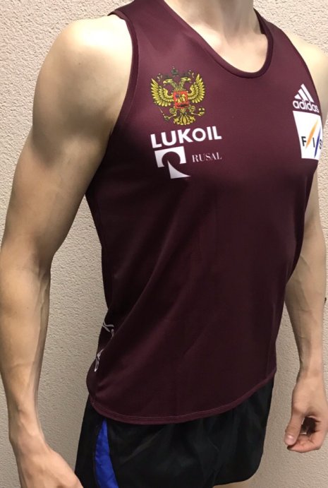 Майка РОССИЯ 2019 бордовая в Твери