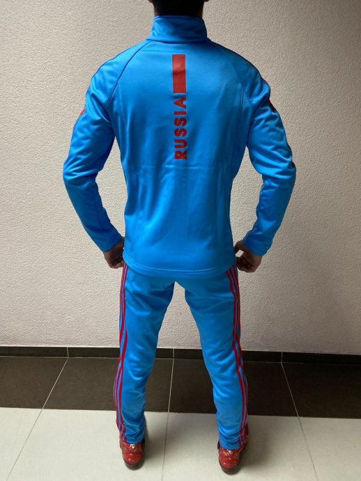 КОСТЮМ РАЗМИНОЧНЫЙ РОССИЯ 2020 голубой в Твери