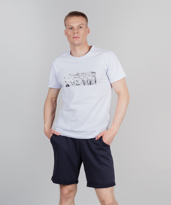 Футболка Nordski Simple Logo White NSM819001
