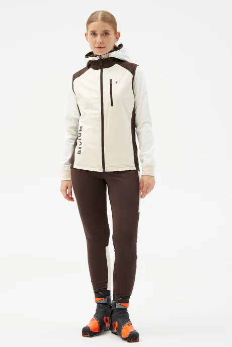 Жилет Bivium &quot;Пик 2.0&quot; жен. молочный_кофейный