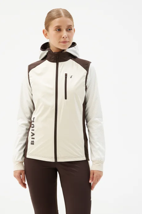 Жилет Bivium &quot;Пик 2.0&quot; жен. молочный_кофейный