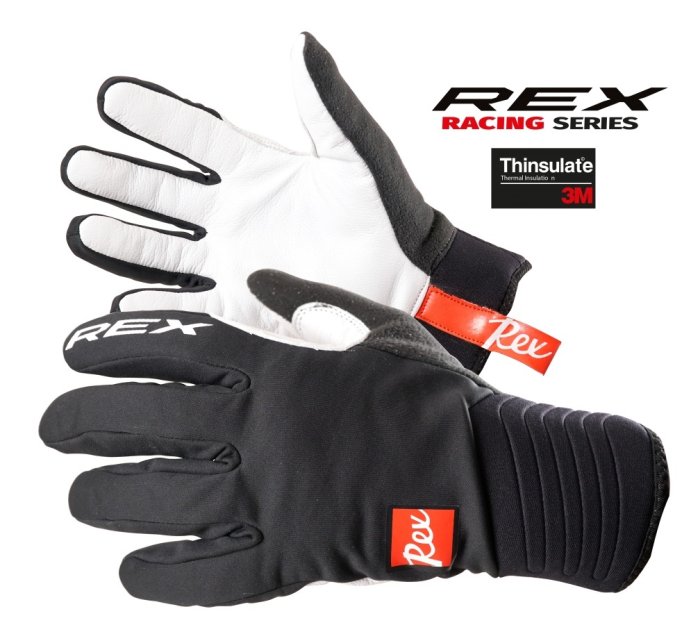 Перчатки REX Thermo Plus, black/white в Твери