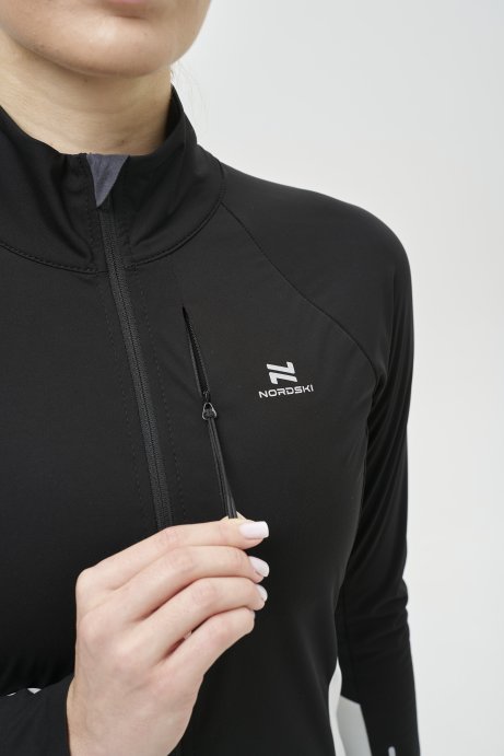 Тренировочная куртка Nordski Race Black/White W NSW766112