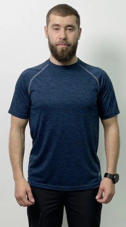 Футболка GTS муж. 40 темно-синий