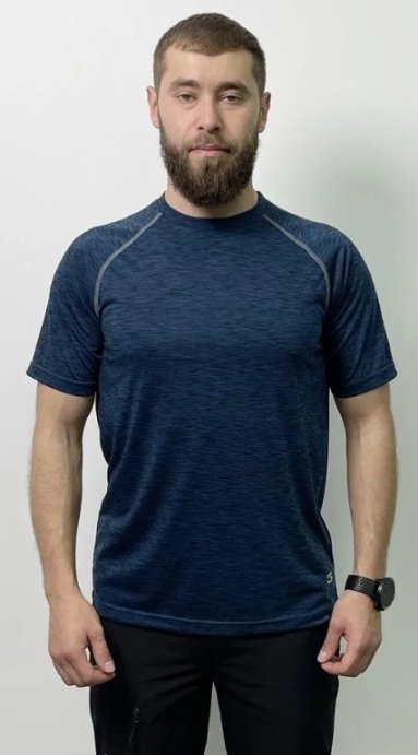 Футболка GTS муж. 40 темно-синий