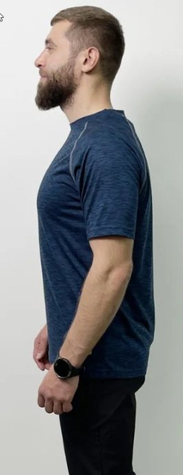 Футболка GTS муж. 40 темно-синий