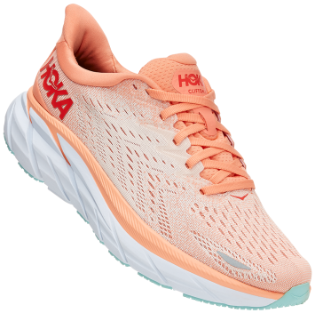 Кроссовки Hoka W CLIFTON 8 Cantaloupe / Silver Peony