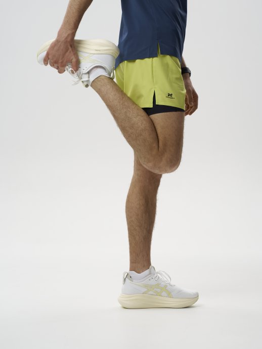 Шорты 2 в 1 Nordski Road Lime/Black NSM1100180 в Пензе