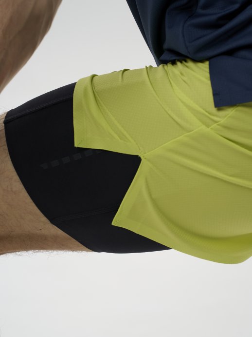 Шорты 2 в 1 Nordski Road Lime/Black NSM1100180 в Пензе