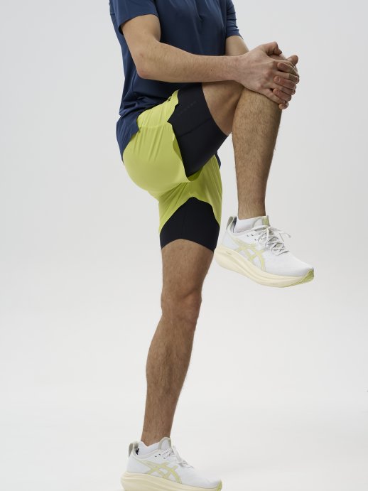 Шорты 2 в 1 Nordski Road Lime/Black NSM1100180 в Пензе