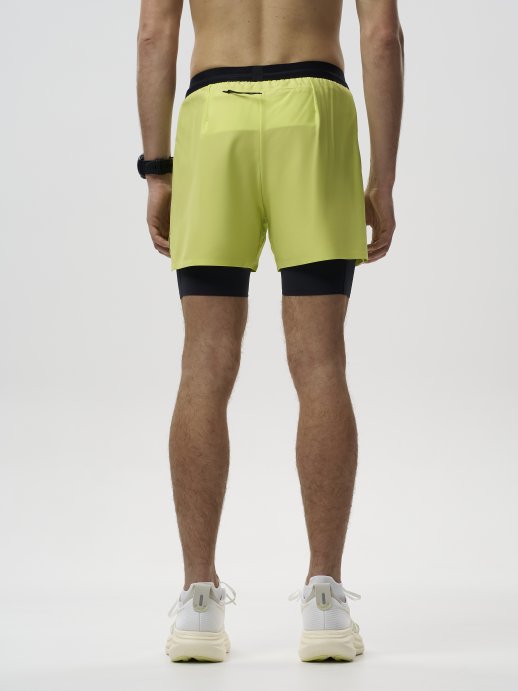 Шорты 2 в 1 Nordski Road Lime/Black NSM1100180 в Пензе