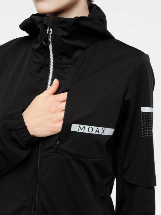 Куртка с капюшоном MOAX Dickson Wind жен. MX314220/10000 черный
