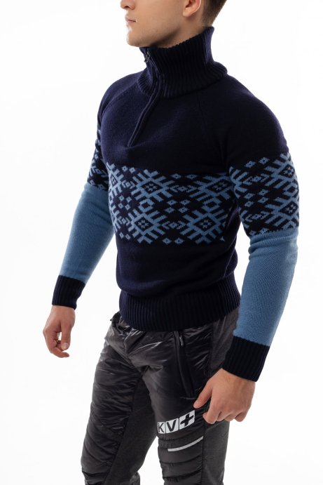 Свитер KV+ CORTINA sweater man black\blue 22U160.12 в Твери