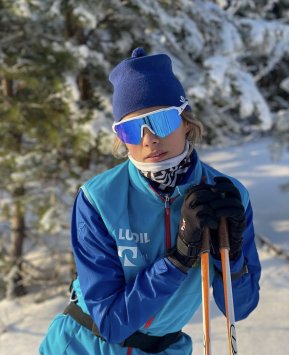 Очки NEON LEGKOV white matt blue (2 линзы)