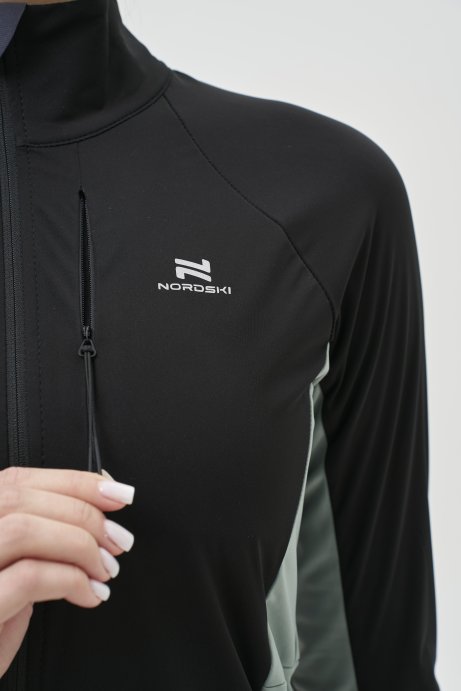 Тренировочная куртка Nordski Race Black/Ice Mint W NSW766906