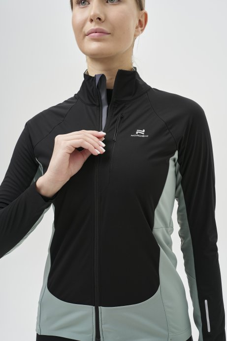 Тренировочная куртка Nordski Race Black/Ice Mint W NSW766906