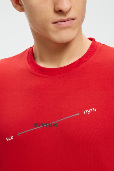 Футболка Bivium муж. красн.