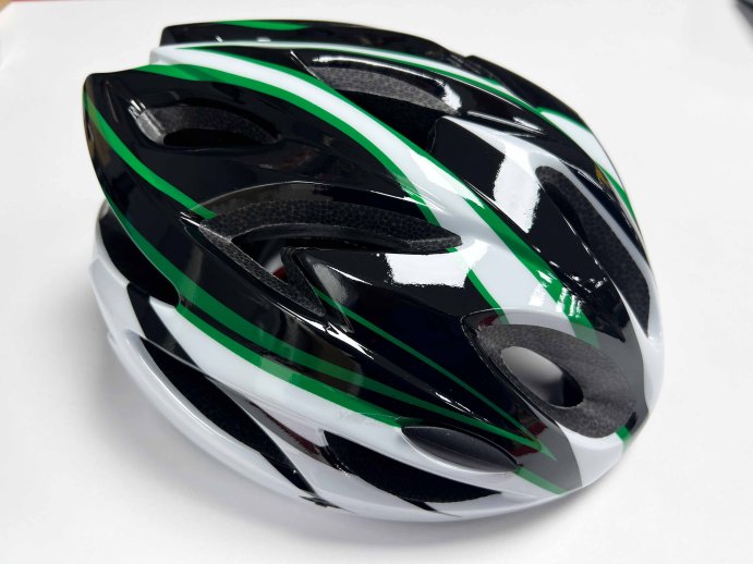 Шлем HIDE Sport белый/зеленый в Твери