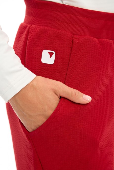 Брюки хлопковые Bivium Hug жен. красный