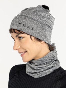 Шапка MOAX Tauri Stretch 23803M/10104 серый меланж OS