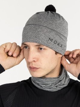 Шапка MOAX Tauri Stretch 23803M/10104 серый меланж OS