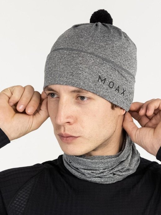 Шапка MOAX Tauri Stretch 23803M/10104 серый меланж OS