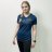 Футболка GTS V-Neck functional жен. 45 синий/бирюза