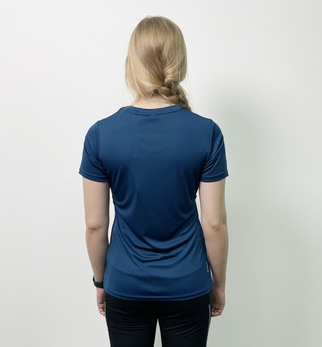 Футболка GTS V-Neck functional жен. 45 синий/бирюза