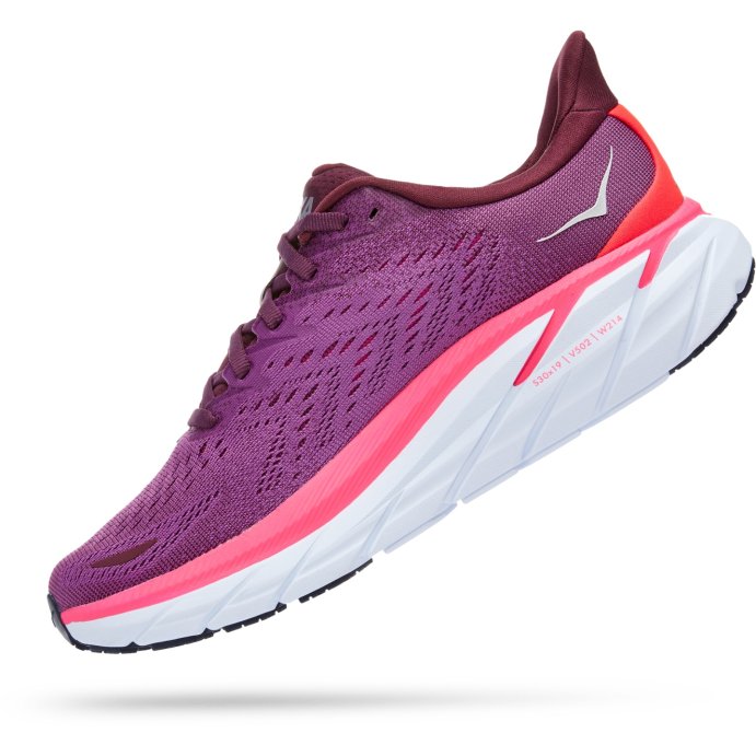 Кроссовки Hoka W CLIFTON 8 Grape Wine / Beautyberry в Твери