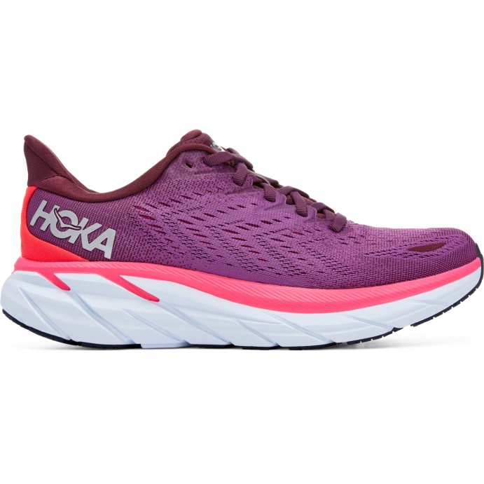 Кроссовки Hoka W CLIFTON 8 Grape Wine / Beautyberry в Твери
