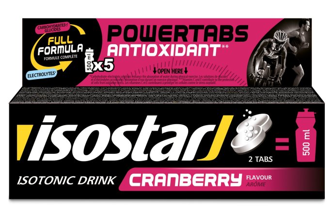 Растворимые таблетки Powertabs Antioxidants ISOSTAR (Клюква)