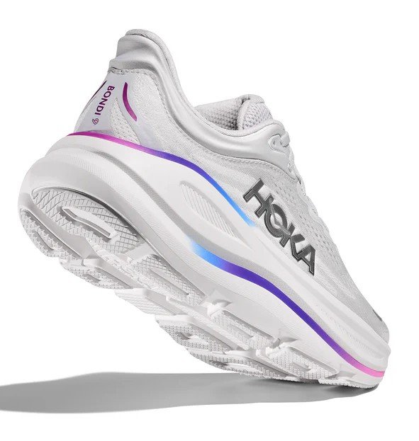 Кроссовки Hoka W Bondi 9 Cosmic Grey White Mesh