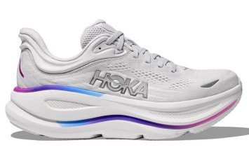 Кроссовки Hoka W Bondi 9 Cosmic Grey White Mesh