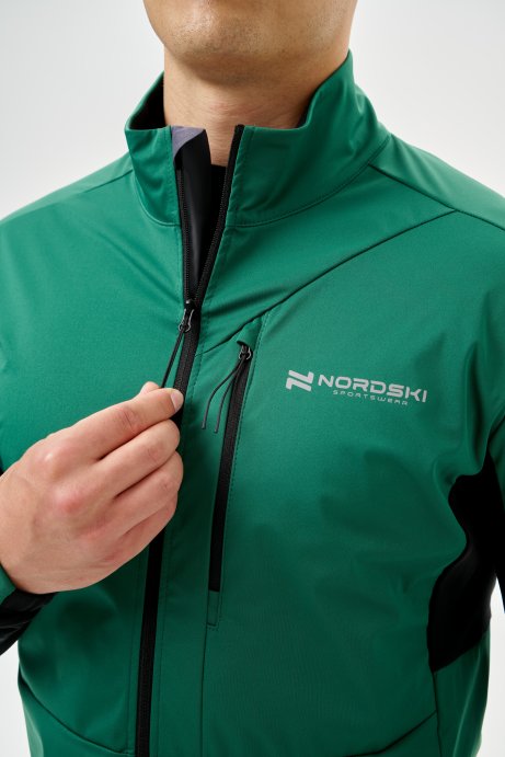 Тренировочная куртка Nordski PRO TOUR Alpine Green/Black NSM634107